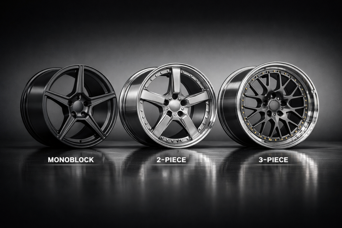 01 Monoblock vs 2 Piece vs 3 Piece Forged Wheels Comparison
