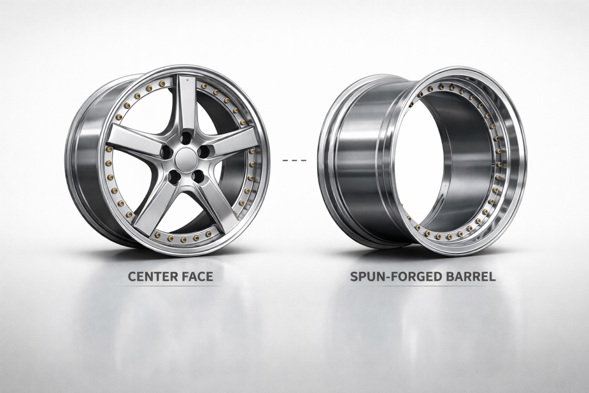 03 2 Piece Custom Forged Wheel Exploded View Diagram