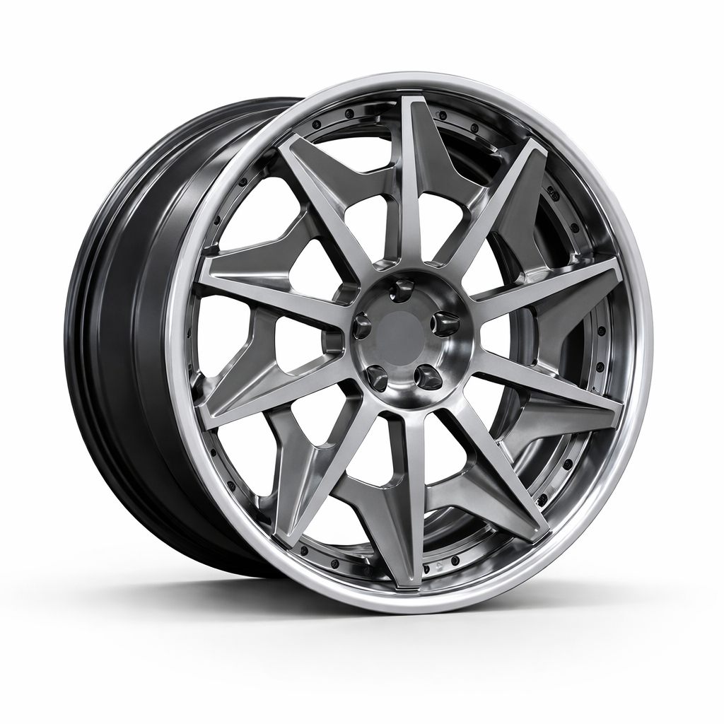 CNWR-FG0241P-1 Custom Aggressive Multi-Spoke 2-Piece & 3-Piece Forged Wheels for Porsche, BMW & Audi - Image 1