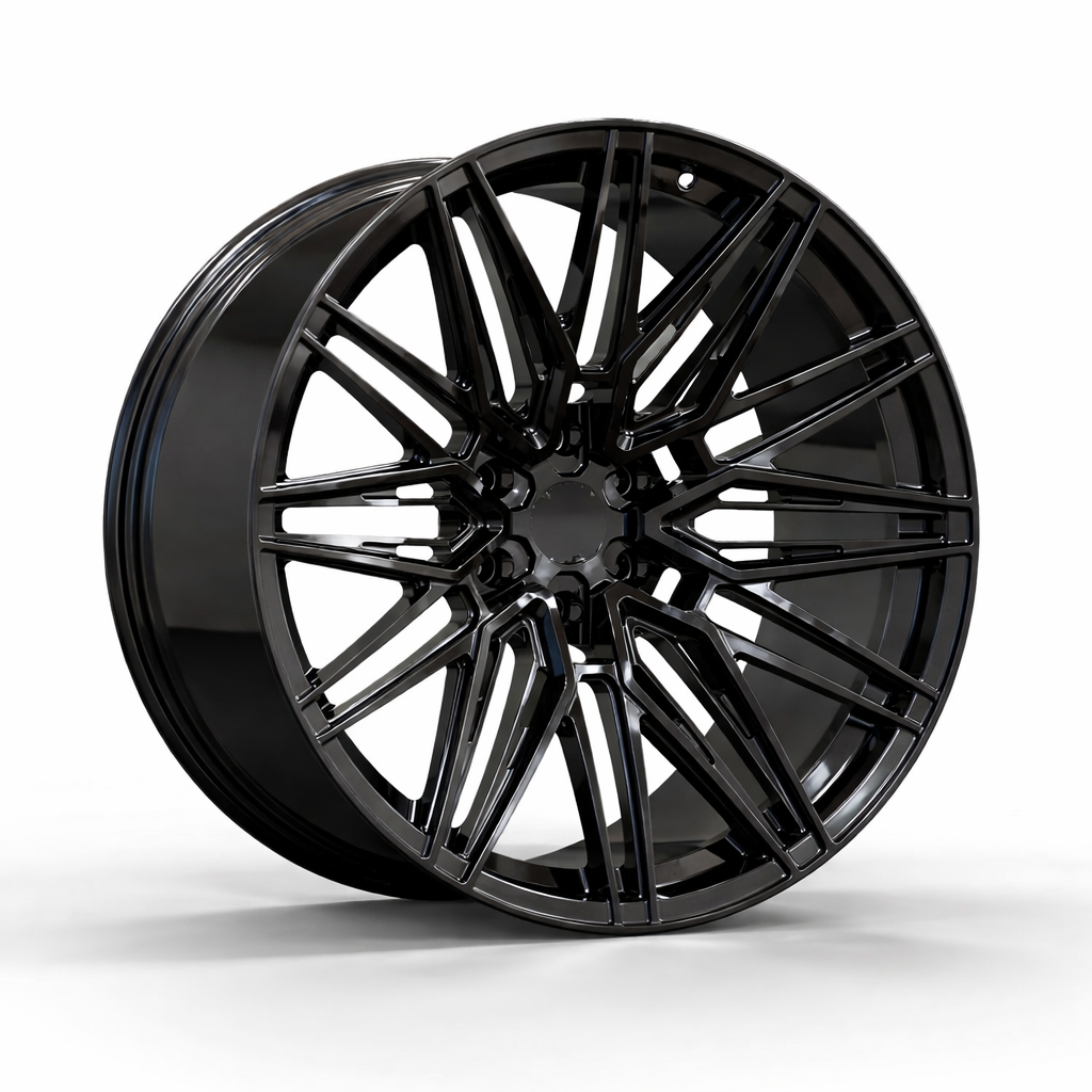 CNWR-GB013FG-01 Gloss Black 6-Lug Super Deep Concave Off-Road Wheels for Toyota Tundra, Lexus GX, Bronco & Silverado - Image 1