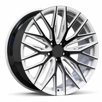 High-end 3/4 perspective of an aftermarket alloy wheel for 2021 Mercedes-Benz S580, highlighting the elegant Y-spoke geometry and logo-free center cap ready for B2B OEM branding.