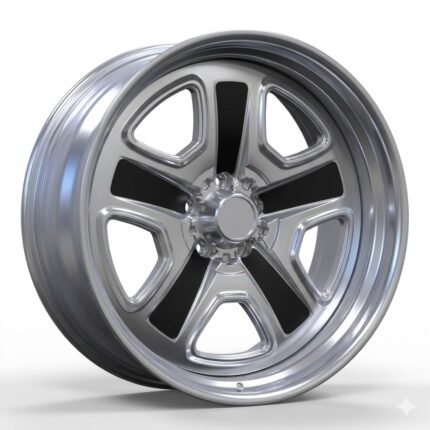High-end profile shot of the SSIII style multi-piece forged wheel for the 1987 Oldsmobile Cutlass Supreme, highlighting the aggressive negative offset.